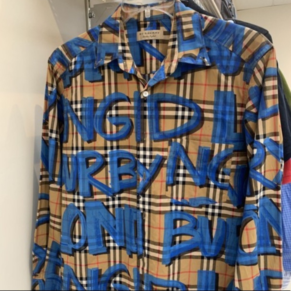 Burberry Graffiti Button Up